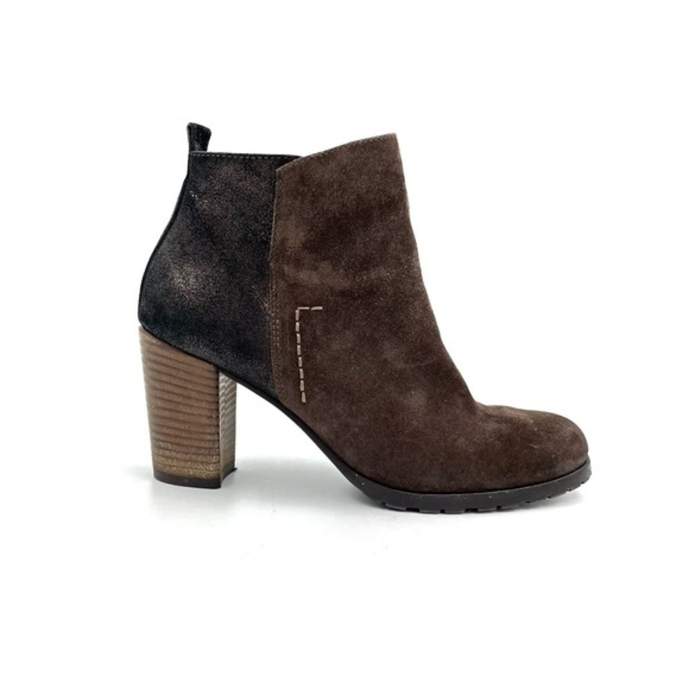 Paul Green Rockin Brown Suede Leather Ankle Booties Size 7